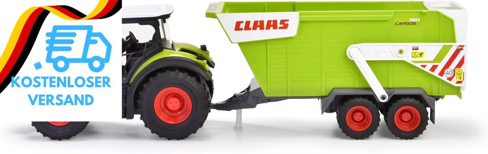 Dickie Toys - CLAAS Traktor Mit Anhänger (64 Cm) - Großer Spielzeug-Trecker Mit  - Bild 3 von 4