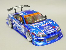 110 Rc Car Body Shell Nissan Skyline S15 Silvia 200mm Finished Blue