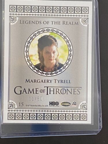Margaery Tyrell Ruby /50 2024 Rittenhouse Game of Thrones Legends of the Realm - Picture 2 of 2