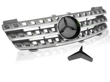 Frontgrill passend Mercedes ML W164 ab 2005 bis 2008 Silber Chrom GRME29
