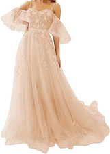 Quinceanera Dresses Short Puff Sleeves Sweet 15 16 Party Ball Gowns Sz 14