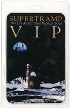 Supertramp 1997 It's About Time Concert Tour VIP Laminated Backstage Pass