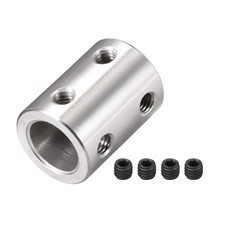 uxcell 10mm to 10mm Bore Rigid Coupling Set Screw L22XD16 45 SteelShaft Coup...