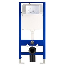 HOROW In-Wall Toilet Tank Steel Tube Frame Dual-Flush Actuator Plate 1/1.6 GPF