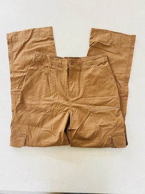 Abercrombie Tan High Rise Wide Leg Cargo Pants 29