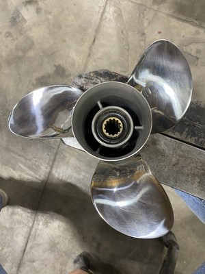 3 Blade Polaris Stainless Steel 11 1/8 X 14 13 Tooth Spline