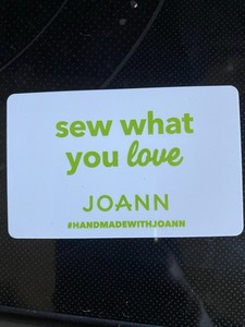 Joann Fabrics Collectibles Gift Card Fabric Craft No Value