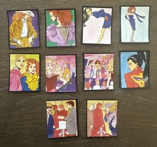 Lot G 10ct 1986 Barbie Mattel Panini Italy Album Sticker Trading Card Lot