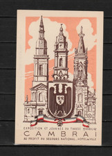 Exposition et Journée du Timbre 1942 Carte 1er jour CAMBRAI