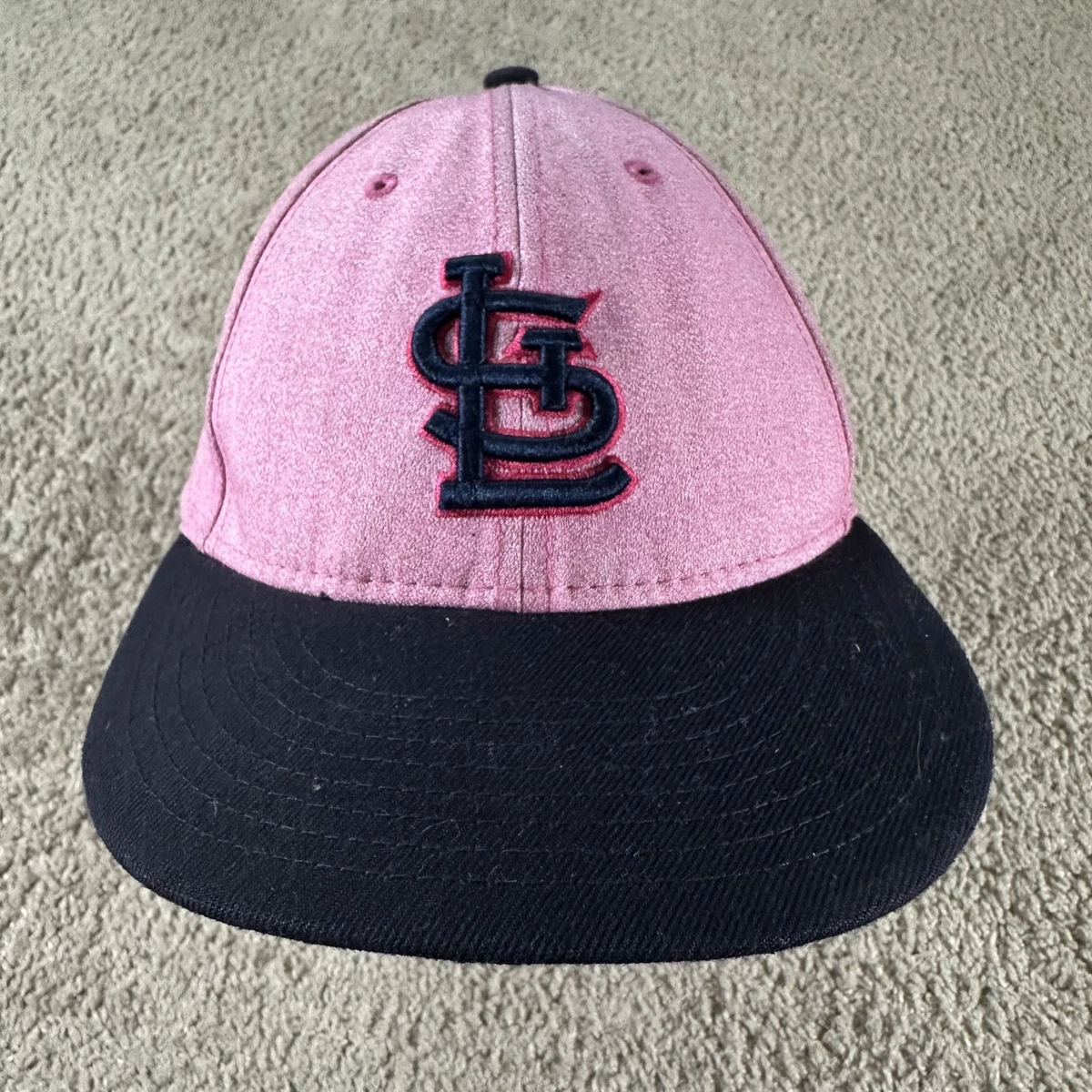New‎ Era 59FIFTY St Louis Cardinals Baby Pink Fitted Hat Size 8 MLB Cooperstown NEW ERA RED BLACK ST LOUIS CARDINALS COOPERSTOWN PINK UV  main image 3