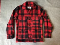 Filson Mackinaw Wool Cruiser Jacket | Size 36 | Red/Black Plaid | MSRP $599