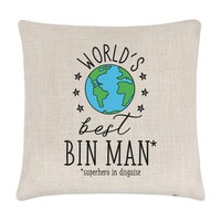 World's Best MüLleimer Mann Kissenbezug Lustiger Witz Favorit Dustman