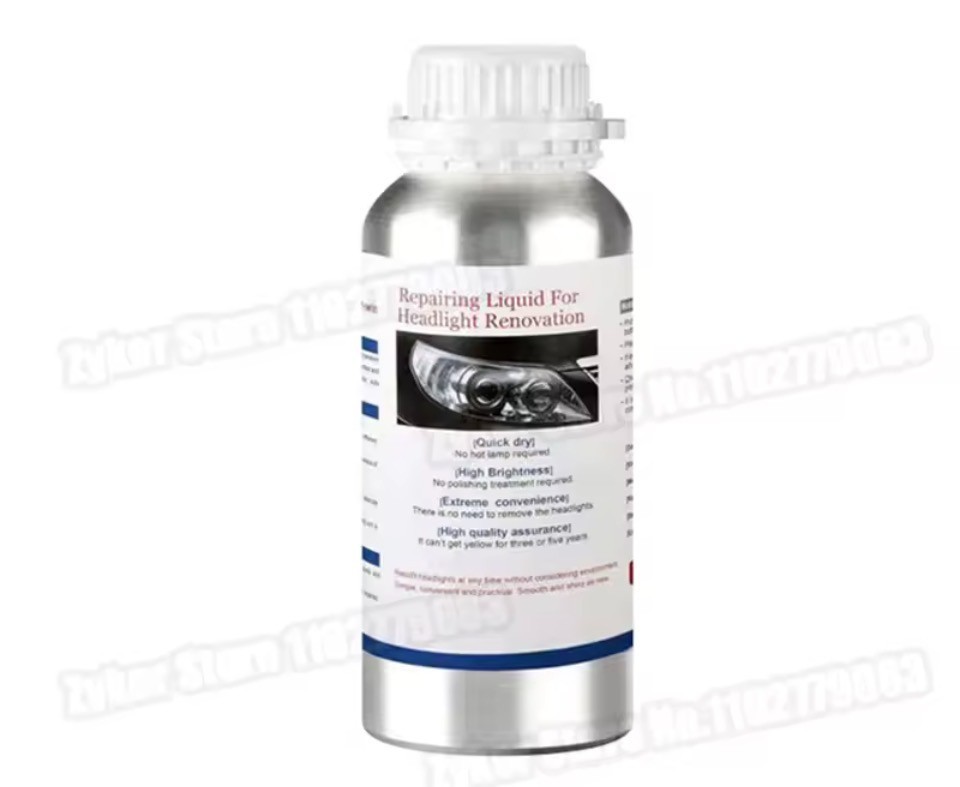 Recharge polymère optique 2x200ml pour kit rénovation phare voiture et traitement anti-jaunissement