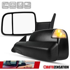 Fit 1998-2002 Dodge Ram 2500 3500 Power Heated Extented Tow Mirrorsled Signal Fit 1998-2002 Dodge Ram 2500 3500 Power Heated Extented Tow Mirrorsled Signal