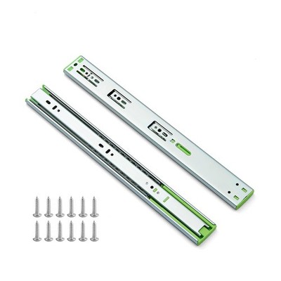1 Pairs 14 Inch Soft Close Drawer Slides, Heavy Duty Full Extension Ball Bear...