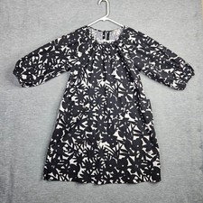 Everlane Seersucker Organic Cotton Women's Puff Sleeve Dress Size XS