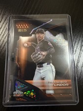 2026 Topps Chrome Black Francisco Lindor Orange Parallel 03/25