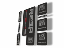 Rock Shox REBA 2009 Fork Decal Kit Mountain Bike Cycling Sticker Adhesive Gray