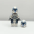 LEGO Star Wars GCC Weathered Captain Rex V2 Plus Smiley Helmet Minifigure
