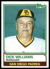 1983 Topps #366 Dick Williams San Diego Padres NM+