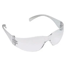 3M 11228 Clear Safety Glasses, Uncoated Lens, Clear Temple