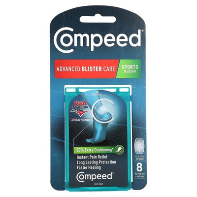 Advanced Blister Care, Sports Medium , 8 Active Gel Cushions