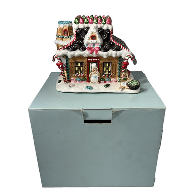 Adorable Partylite Candy Depot Gingerbread Village #3 Tea-light Holder P8637