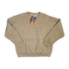 Vintage 90s Fruit of the Loom Crewneck Sweatshirt Size XL Gray Blank New 1999