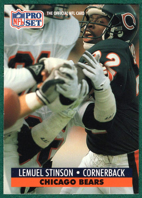 Lemuel Stinson - 1991 Pro Set #106 - Chicago Bears Football Card