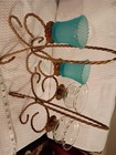 Home Interior Gold Color Freestanding Twisted Rope Double Candlebras — photo 2