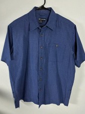 5.11 Tactical Series Button Up Shirt Mens Large Blue Check Short Sleeve