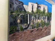 Quadro olio su tela fatto in casa 30 cm x 25 cm