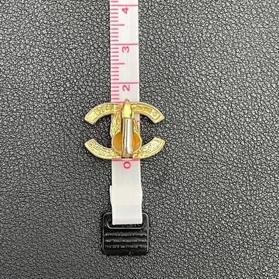 CHANEL Earrings Coco Mark logo Rhinestone Large Accessories Gold