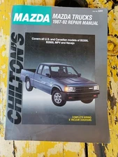 Mazda Pick-up Truck 1987-1992 Shop Service Repair Manual Wiring Diagrams Engine