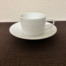 Hermes Paris Egee Cup Saucer Tableware Porcelain No Box Used Excellent Homeware