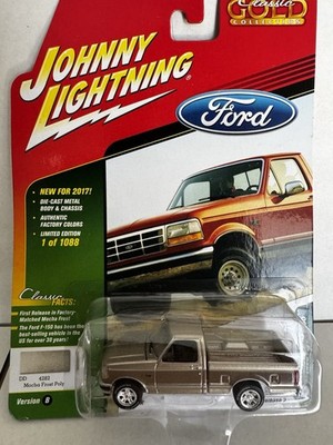1:64 Johnny Lightning Mocha Frost Poly 1993 Ford F-150 Classic