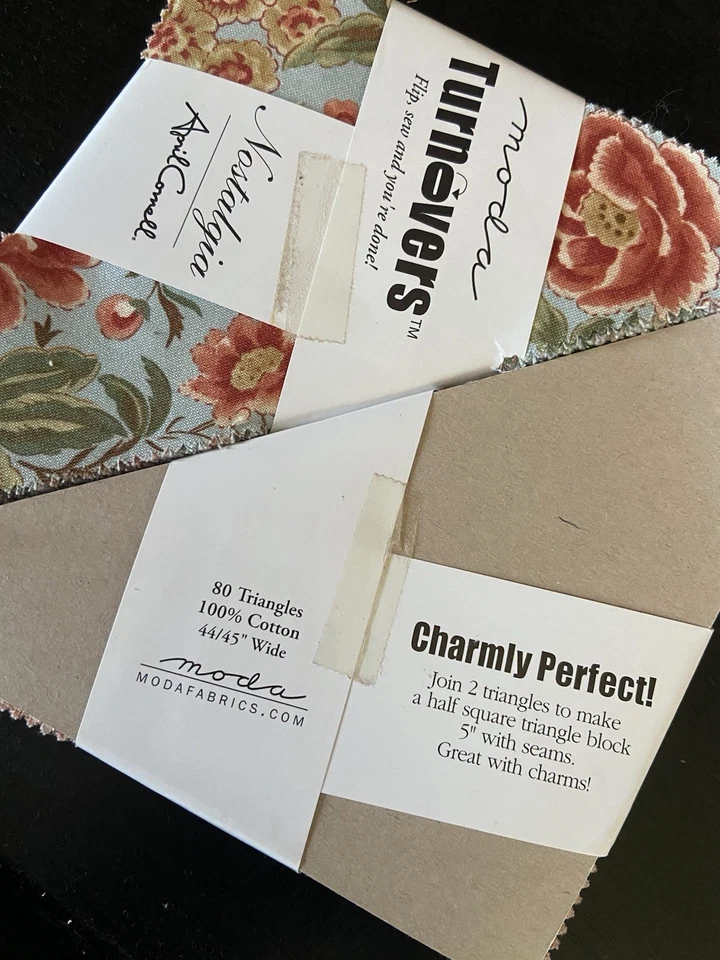 Nostalgia by April Cornell 2 OOP Moda Turnovers Cotton Quilt Fabric - Image 2 of 2