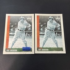 2022 Diamond Kings Artist Proof Blue #103 Joe Jackson & Base (2) White Sox