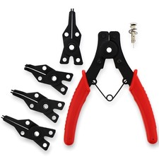 Abn Snap Ring Pliers Set 5 Pc Interchangeable Jaw Head C Clip Pliers Set Abn Snap Ring Pliers Set 5 Pc Interchangeable Jaw Head C Clip Pliers Set