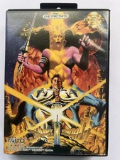 * RARE*Authentic Saint Sword 1991 Sega Genesis CIB Complete Video Game Cartridge