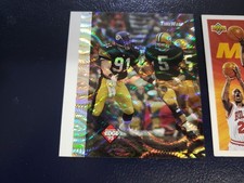 Bob Lilly Heath Shuler 1995 Collector's Edge Time Warp Prisms White Strip