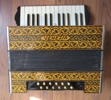 Vintage Venezia Piano Accordion Made in Germany Steel Reeds