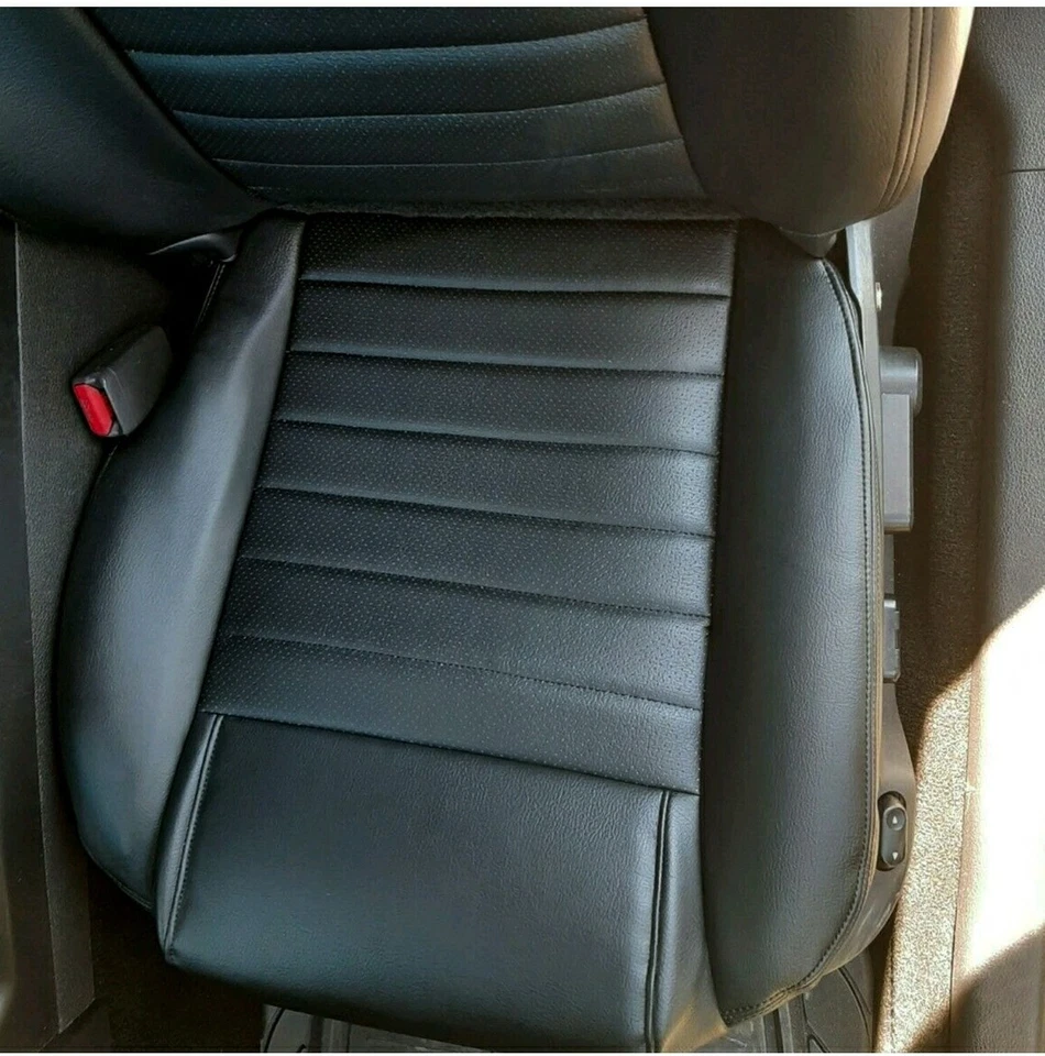 Juego de funda de asiento negra inferior para conductor Ford Mustang 2005 2006 2007 2008 2009 Foto 3 de 4
