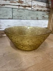 VINTAGE Anchor Hocking Soreno 8 1/2" Bowl  Glass Amber Gold Mid Century