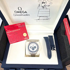 OMEGA Speedmaster Silver Snoopy Award 42mm Chronograph Full Set