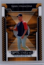 Terry Francona 2025 Leaf Optichrome Baseball 1/1 Pre Production Proof