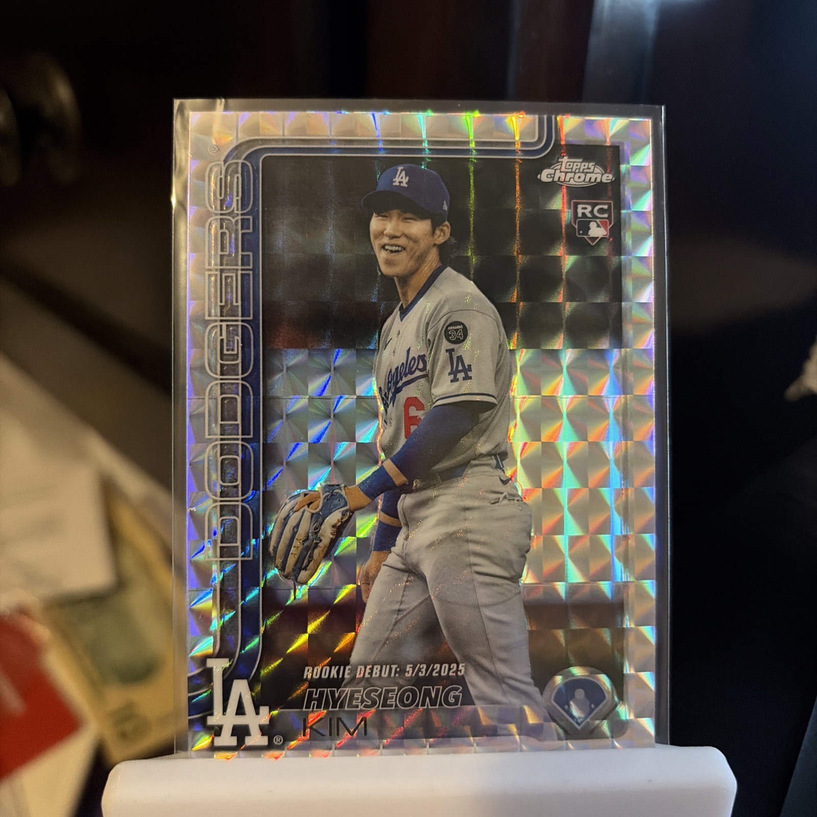 2025 Topps Chrome Update Hyeseong Kim RC Geometric Refractor #USC149 Dodgers