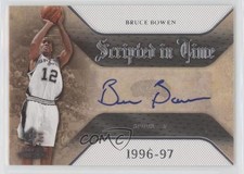 2007-08 SP Rookie Threads Scripted in Time Bruce Bowen #SIT-BB Auto rf2