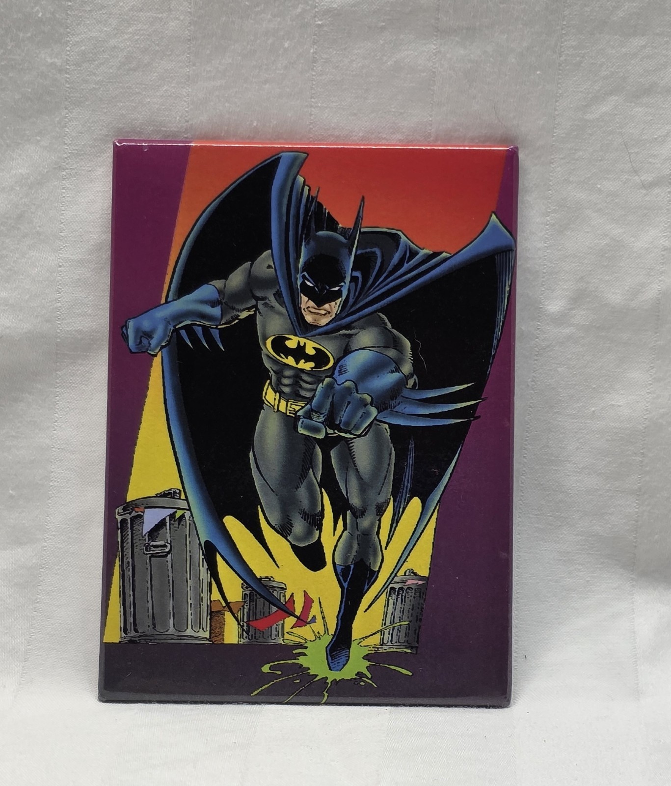 ATA Boy 1998 Batman Locker Magnet 3.5" x 2.75" DC Comics Vintage