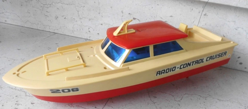 Nikko Boot Electric Motor Cruiser Radio Control Steering Nikko Motoryacht 1977 - Bild 3 von 4